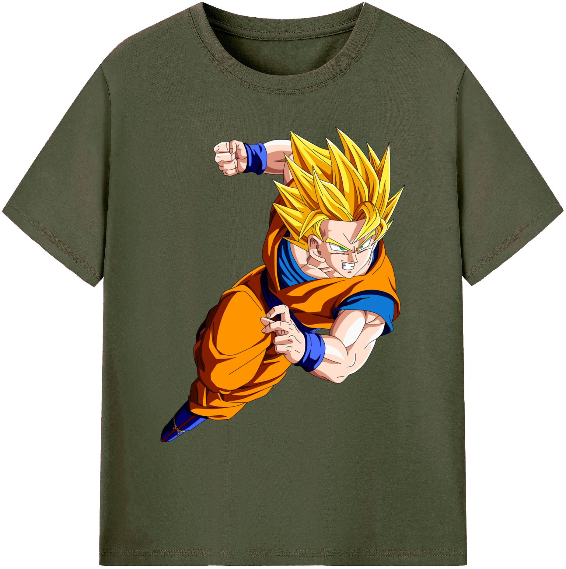 （画像用） ドラゴンボール 孫悟空（そん ごくう）Son Goku カカロット DRAGON BALL Kakarotto 綿100％ メンズ半袖Tシャツ｜肌触りやわらか＆通気性